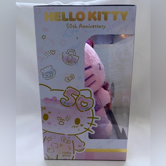 Hello Kitty Jazwares 2024 Exclusive 50th Anniversary Plush NEW HTF - Picture 2 of 6